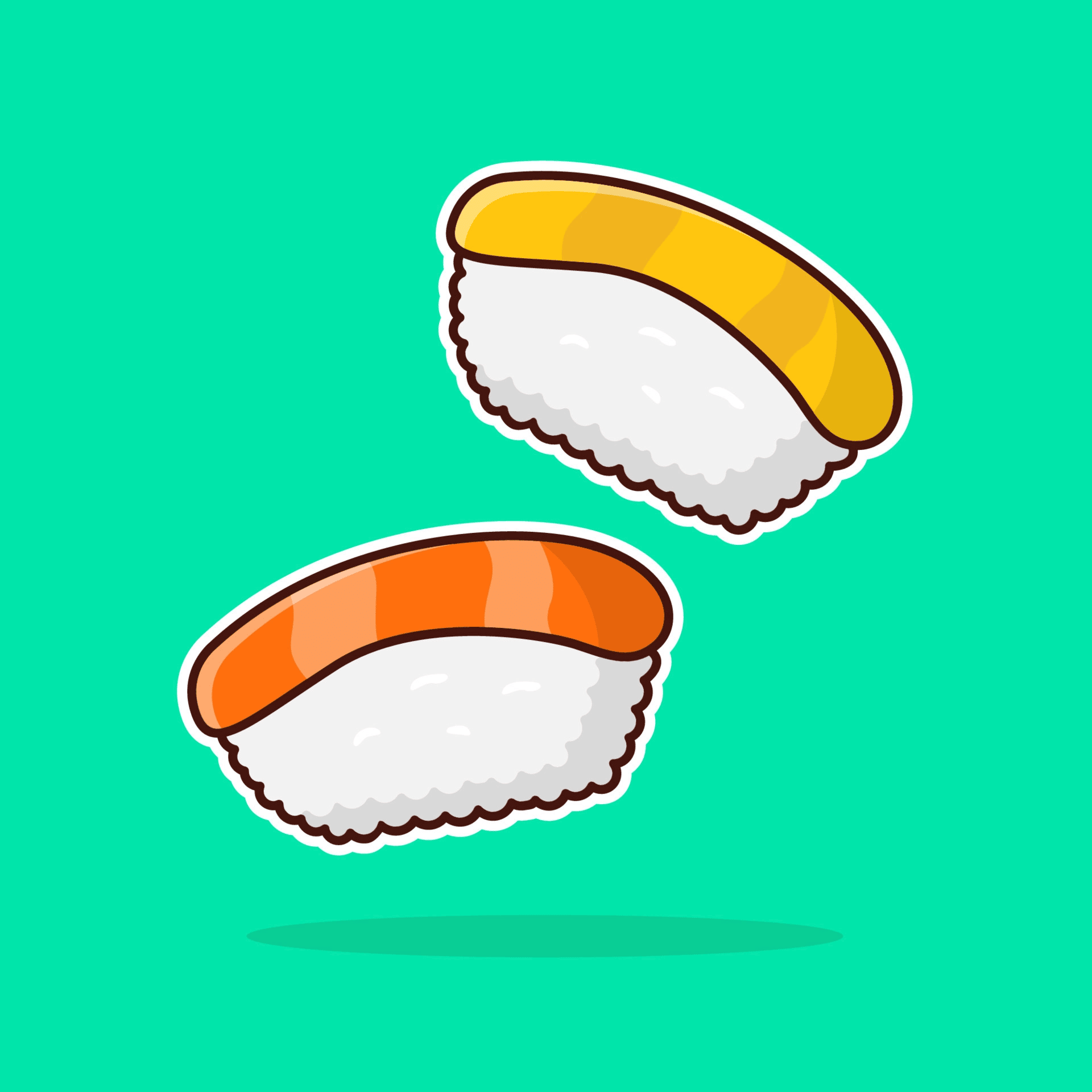 Animated sushi