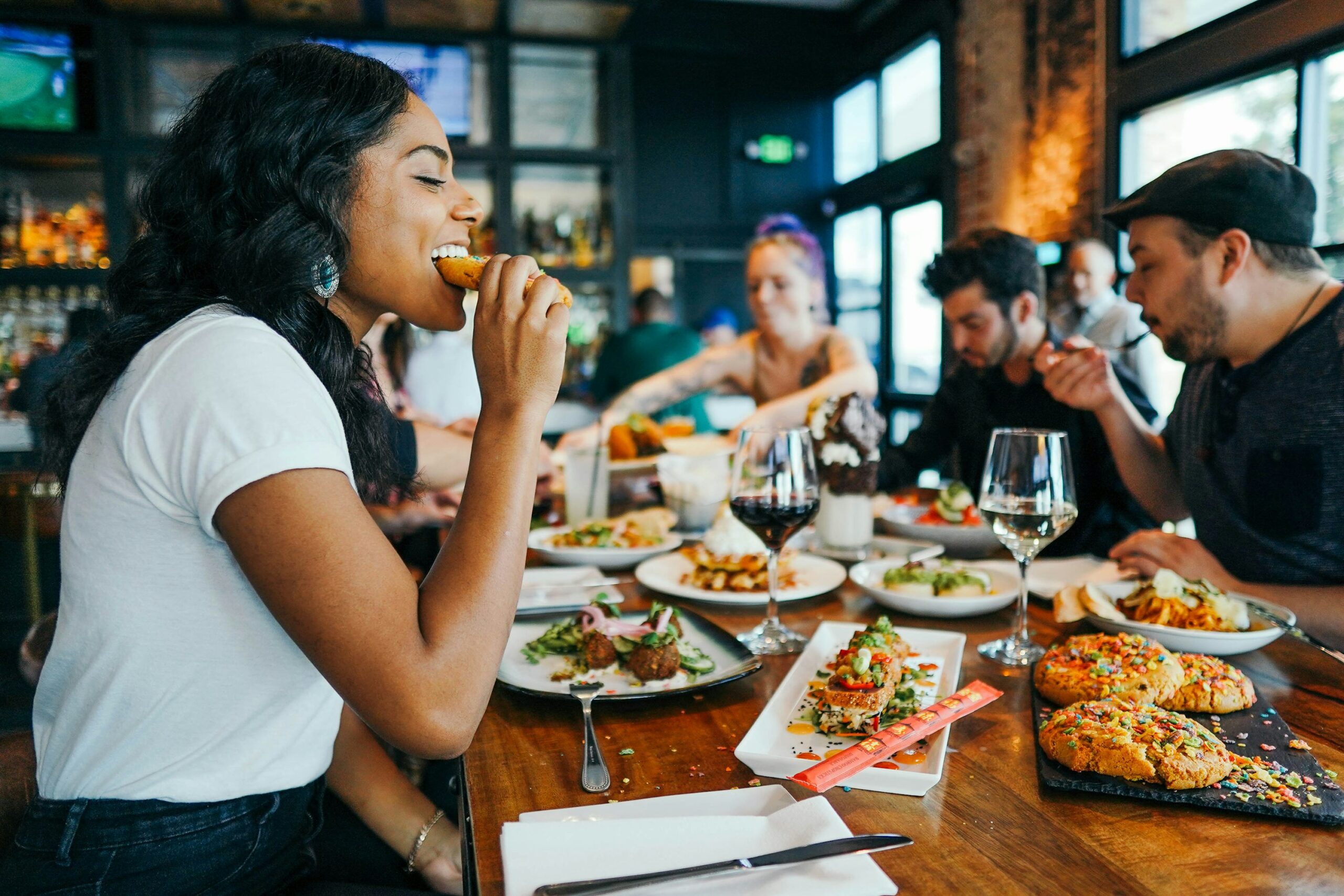 People Portrait Restaurant Caption