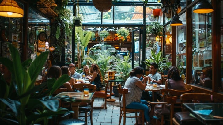 Environment Restaurant Captions