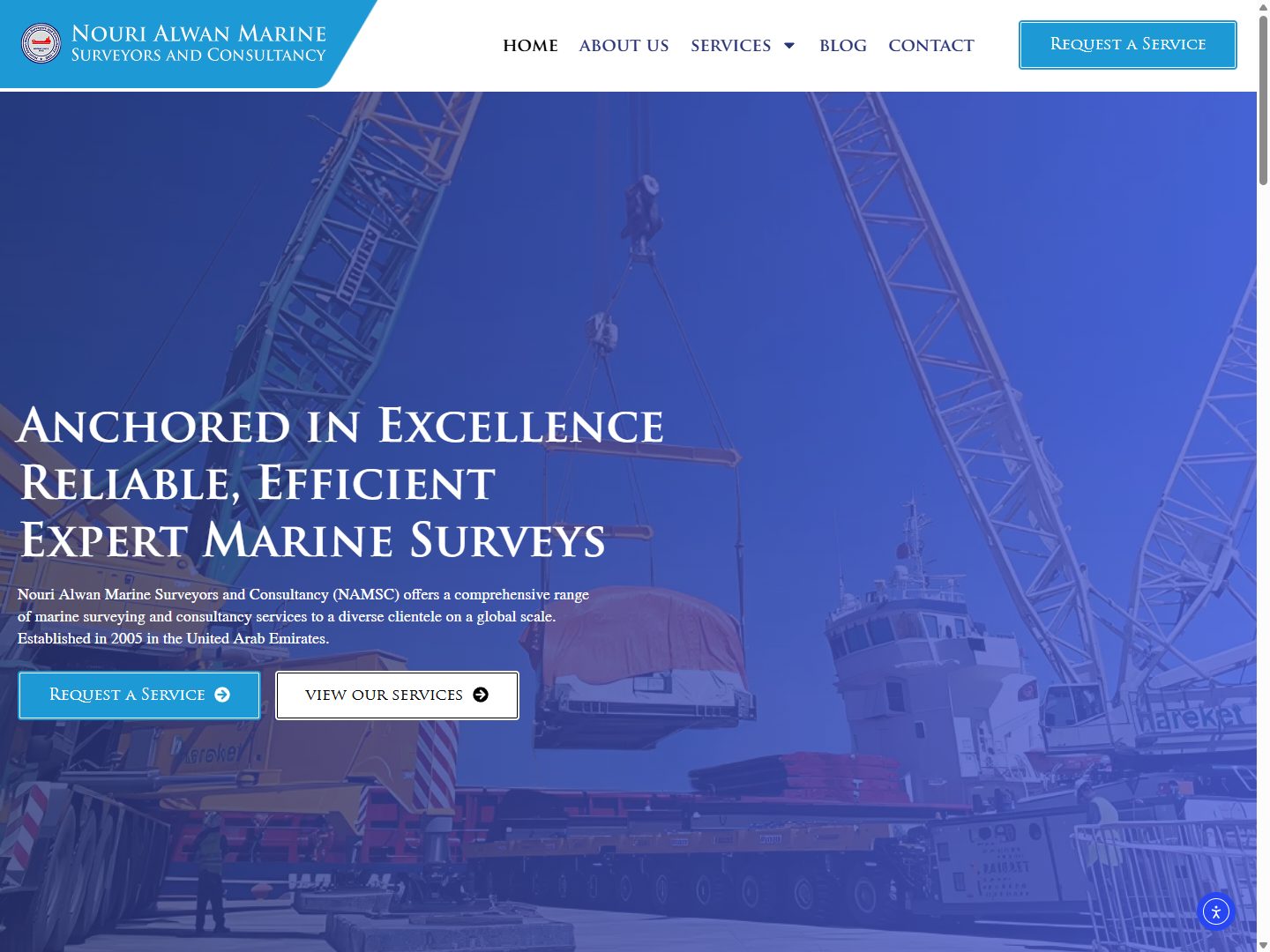 Alwan Marine, Sharjah UAE: website built and ranked by Digital Marketing Tribe